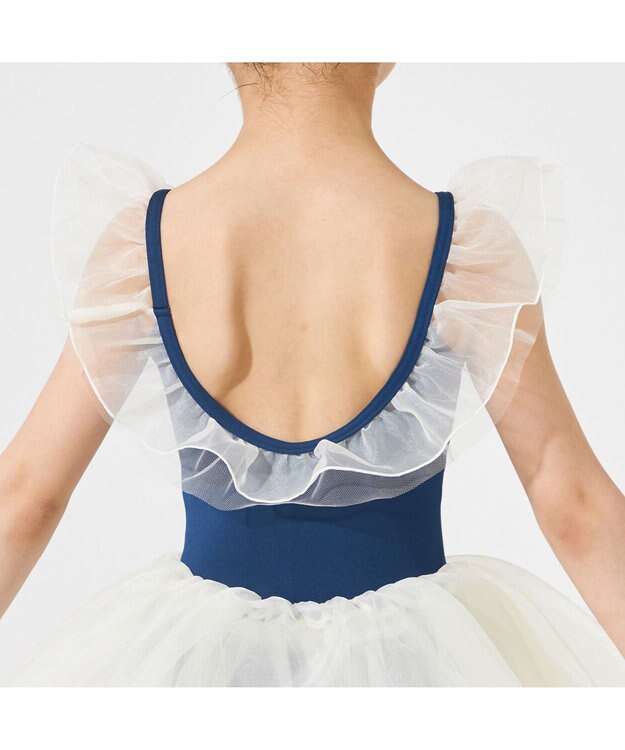 Chacott スカート付レオタード ネイビー