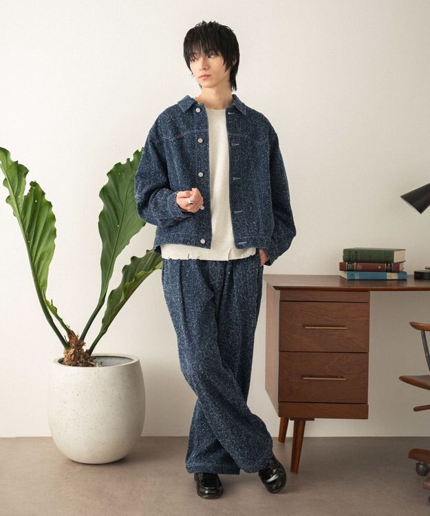 WEGO ネップデニムジャケット デニムインディゴ