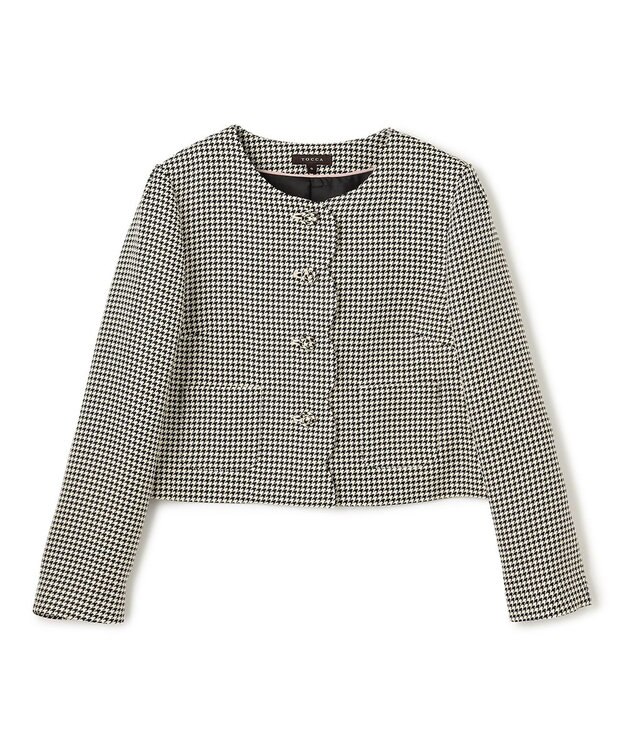 TOCCA 【百田夏菜子さん着用】【消臭】BABY SCALLOP 千鳥柄ジャケット ブラック系5