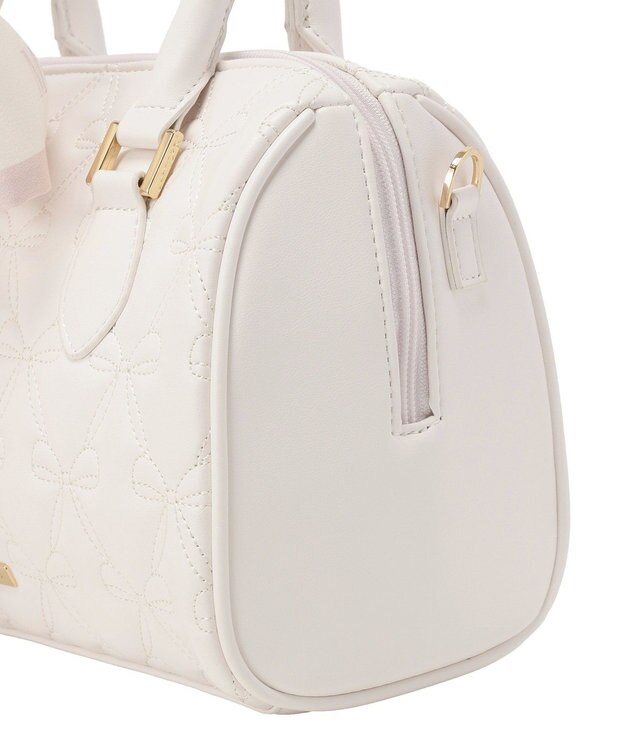 Maison de FLEUR スカーフ付きリボンキルティング2Wayボストン Pink