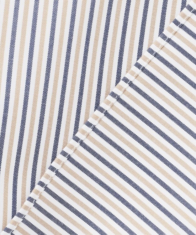 J.PRESS MEN 【WEB限定】オルタネートストライプシャツ/B.D ベージュ系1