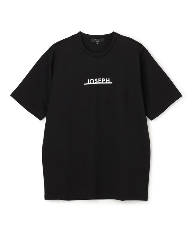 JOSEPH HOMME 【WEB・一部店舗限定】【素材アップデート】ライトタブルジャージー　ロゴプリント半袖Tシャツ ブラック系