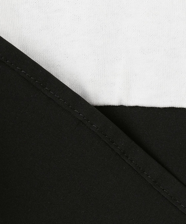 UNFILO 【110-150cm】アソート コンビTシャツ オフ×ブラック[ビスチェコンビ]