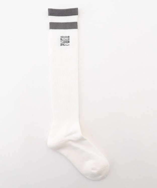 PW CIRCULUS 【WOMEN】ハイソックス ゴルフ レディース ホワイト系