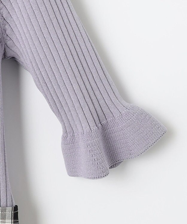 Feroux 【洗える】ニットコンビ ワンピース ブラック系2