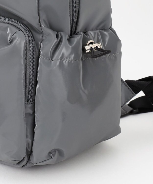 LA BAGAGERIE メタリックドロストポケット　リュックサック グレー
