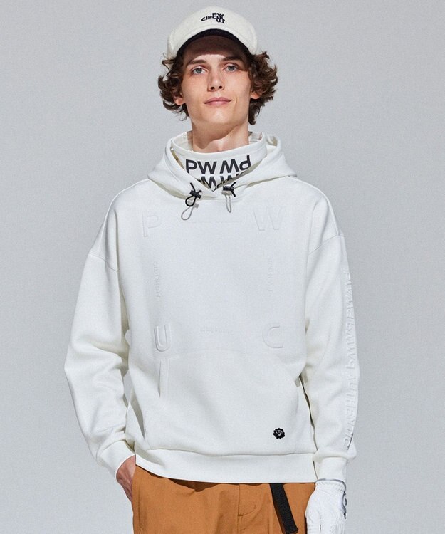 PW CIRCULUS 【MEN】 デタッチャブルフーディー ホワイト系