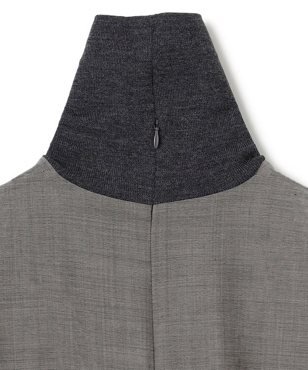 BEIGE， 【洗える】MOYE / ハイネックブラウス C Gray