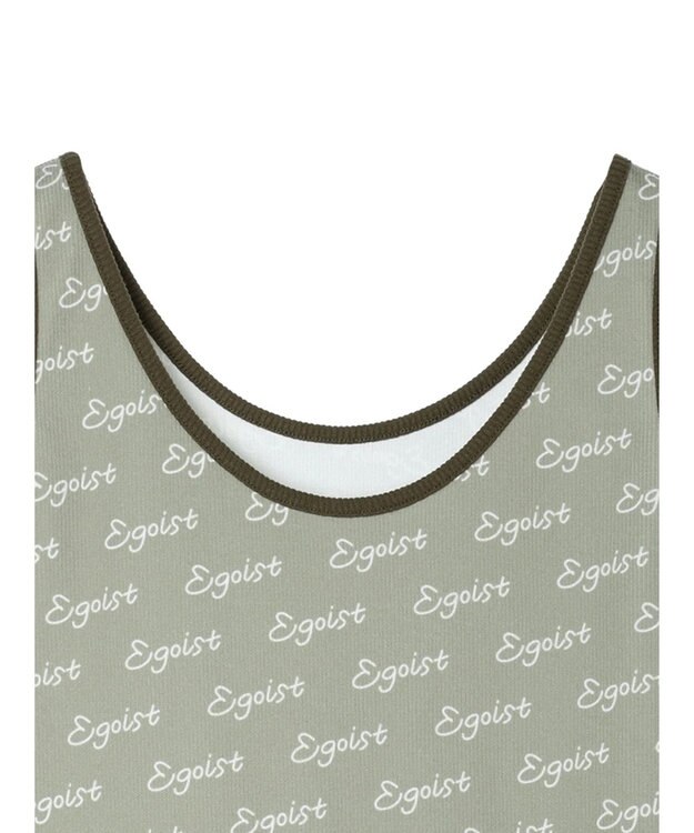 Green Parks ＥＧＯＩＳＴ　ロゴタンクトップ Khaki