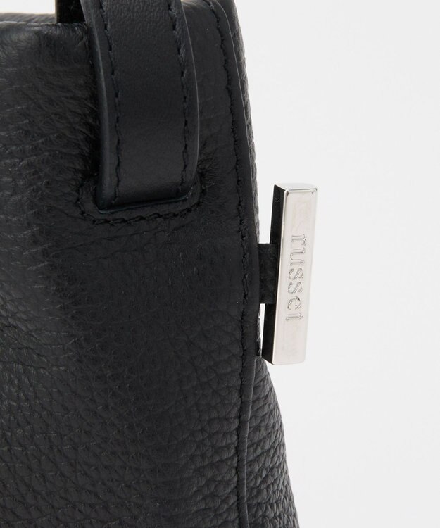 russet レザーミニショルダーバッグ(CE-1657) Black