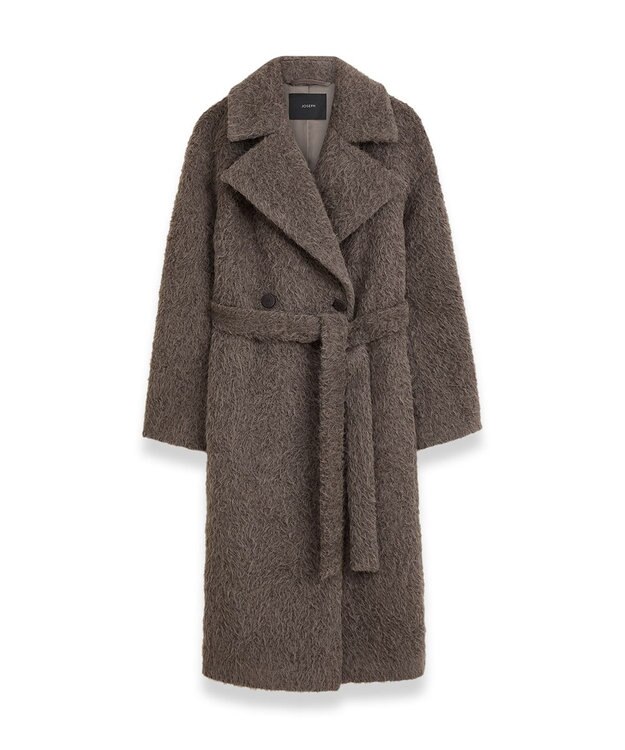 JOSEPH アルパカブランケット　ロングコート Carob