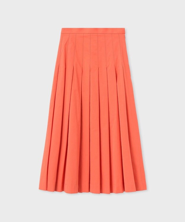Paul Smith ピーチコットン プリーツスカート オレンジ