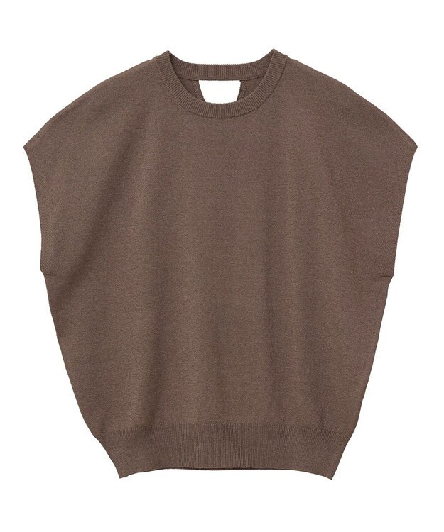 AMERICAN HOLIC 【接触冷感】ラメフレンチスリーブニットプルオーバー Brown