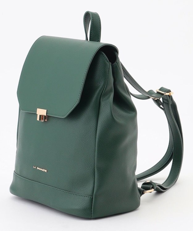 LA BAGAGERIE フロント金具デイリーリュック グリーン