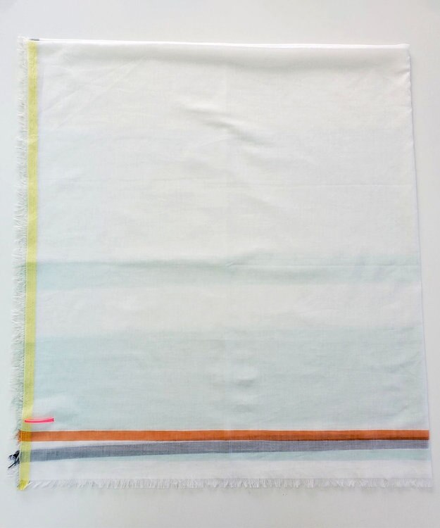 POLS 播州織 極細コットンストール ヒスイ