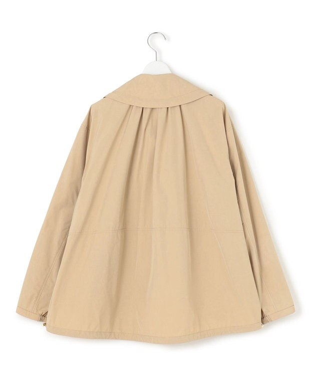 23区 L 【撥水加工】ソフトメモリータフタ スタンドネック ブルゾン ベージュ系