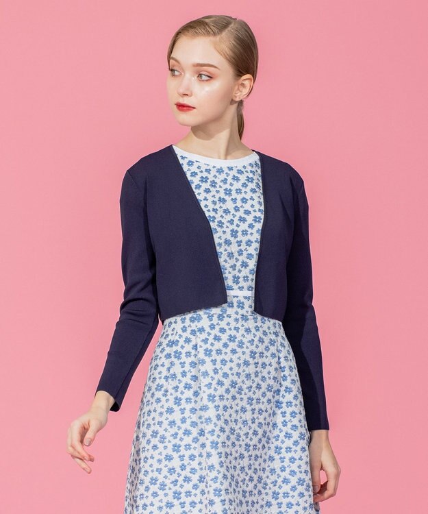 TOCCA 【洗える！】WAVE ボレロ ネイビー系