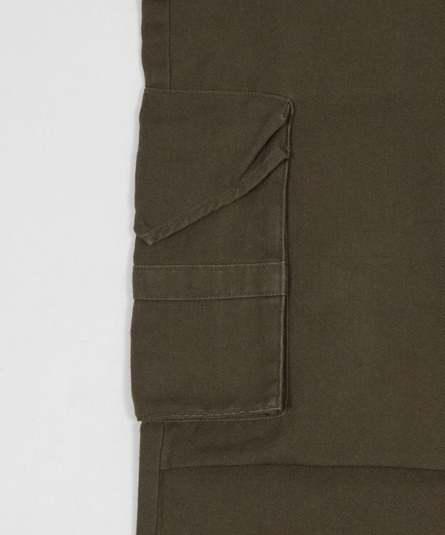 WEGO ポーチ付きウォッシュドカーゴパンツ カーキ