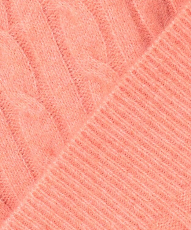 ANY SIS 【洗える】ケーブルAir ニット オレンジ