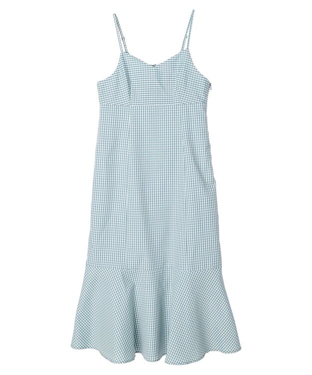 earth music&ecology チェックマーメイドキャミワンピース Black