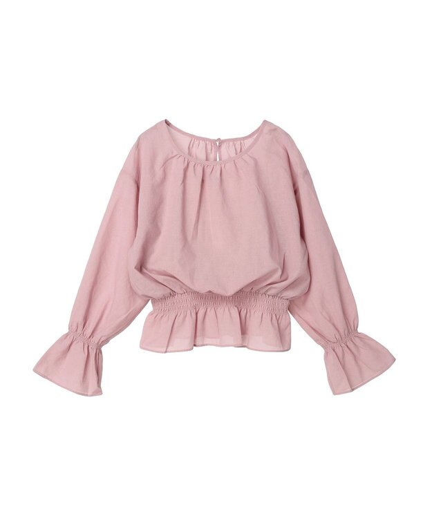 earth music&ecology シャーリングシアーブラウス Pink