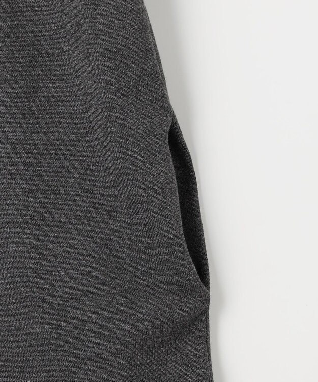 組曲 L レースライク襟付きニットワンピース グレー系