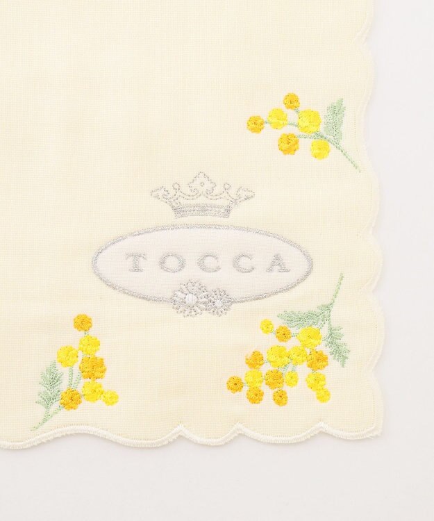 TOCCA AIRY YELLOW PEARL HANDKERCHIEF ハンカチ イエロー系