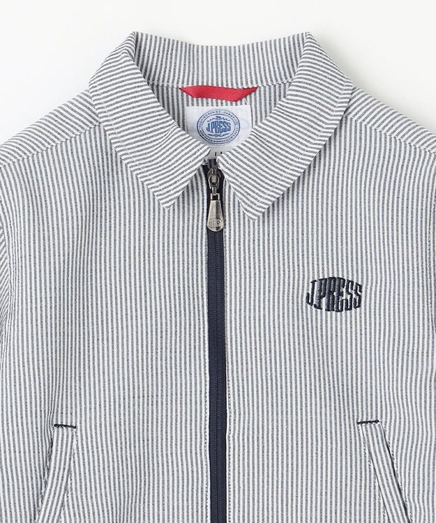 J.PRESS KIDS 【110-130cm】ステンカラー  ライトアウター ネイビーストライプ系