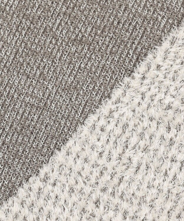 JOSEPH ABBOUD 【キングサイズ・イタリア糸使用/洗える】メリノブレンドモール ニット ベスト ライトグレー系7