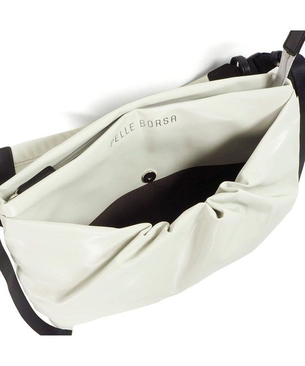 PELLE BORSA ギャザーショルダー Cheers チアーズ 4675 アイボリー