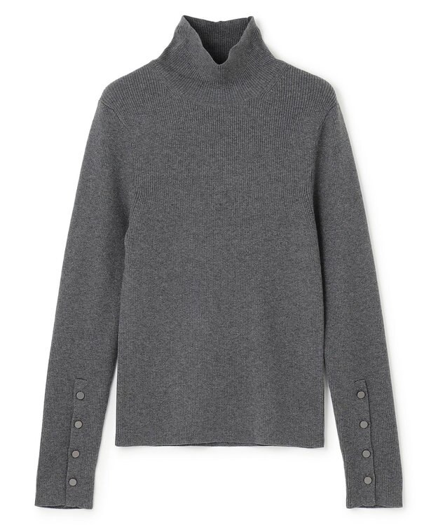 uncrave リブ ハイネックニット（uncrave STANDARD） チャコール