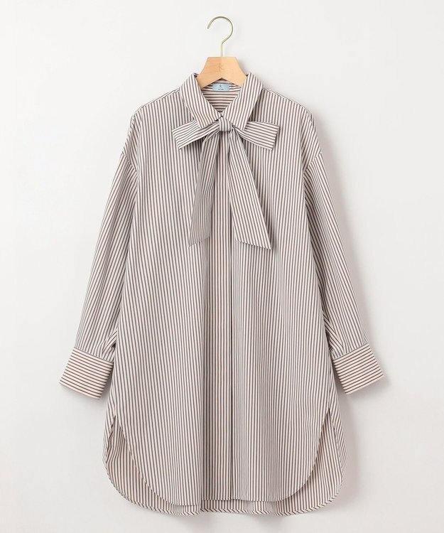 組曲 コンパクトシャーティングオーバー シャツ アイボリー系1