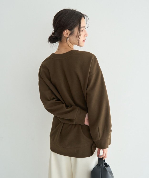 YECCA VECCA 起毛ロゴプルオーバー Brown