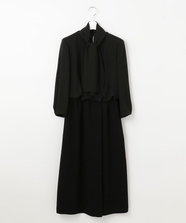 自由区 FORMAL 【洗える】NOIE15平二重 ジャケット+ワンピース ブラック系