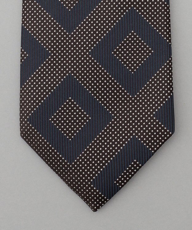 GOTAIRIKU GOTAIRIKU別注【MANTERO SETA/マンテロ・セタ】ネクタイ_スクエア柄 ネイビー系8