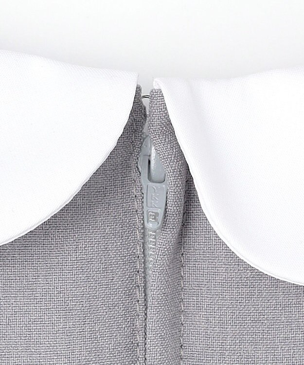 ANY KIDS 【2点セット】ノーカラー ボレロジャケット+襟付き ワンピース グレー