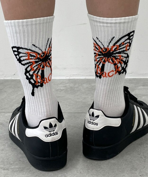 WEGO バックデザインソックス（R） ホワイト