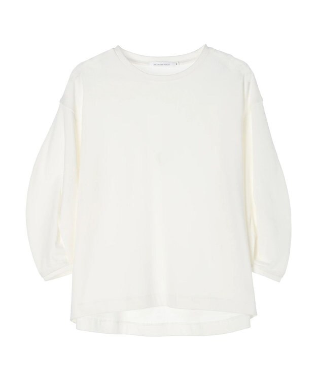 AMERICAN HOLIC ＵＶカット７分袖タックプルオーバー Off White