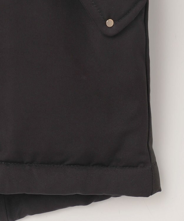 ANY SIS 【撥水・洗える】2WAYドロストフーディミドル ダウン ブラック