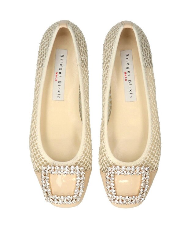 Bridget Birkin 【Bridget Birkin Walk】ビジューモチーフメッシュパンプス アイボリーコンビ