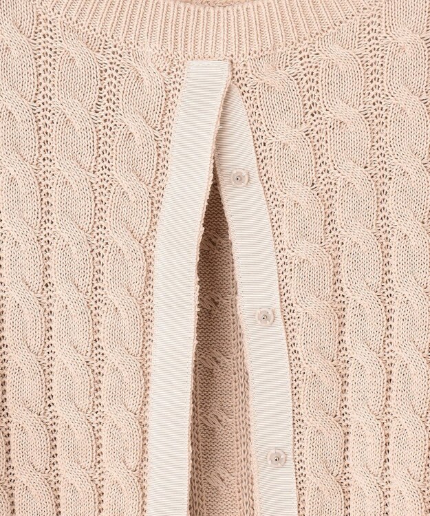 23区 S 【Oggi4月号掲載/洗える】コットンギマ ケーブル ニット ベージュ系