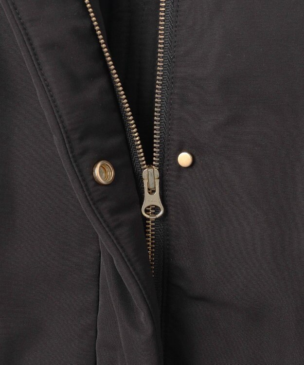 ANY SIS 【撥水・洗える】2WAYドロストフーディミドル ダウン ブラック