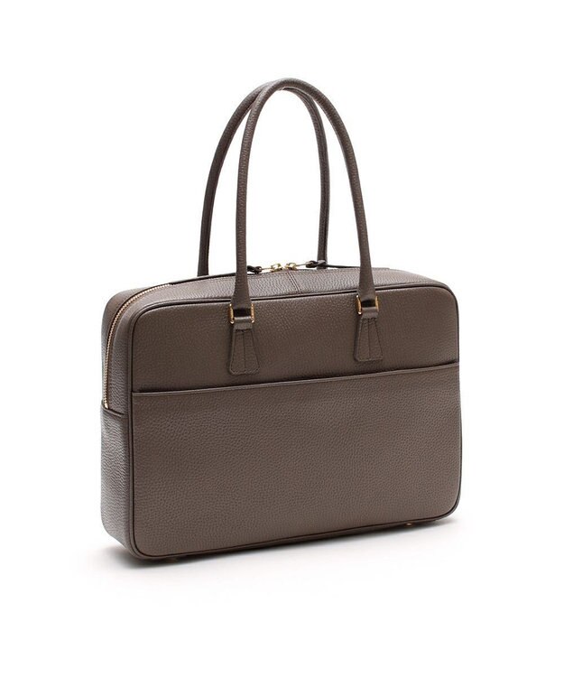 A.D.M.J. 【牛革】アノニマス/A4サイズ対応クリスタルビー付ボストン34cm カーキ