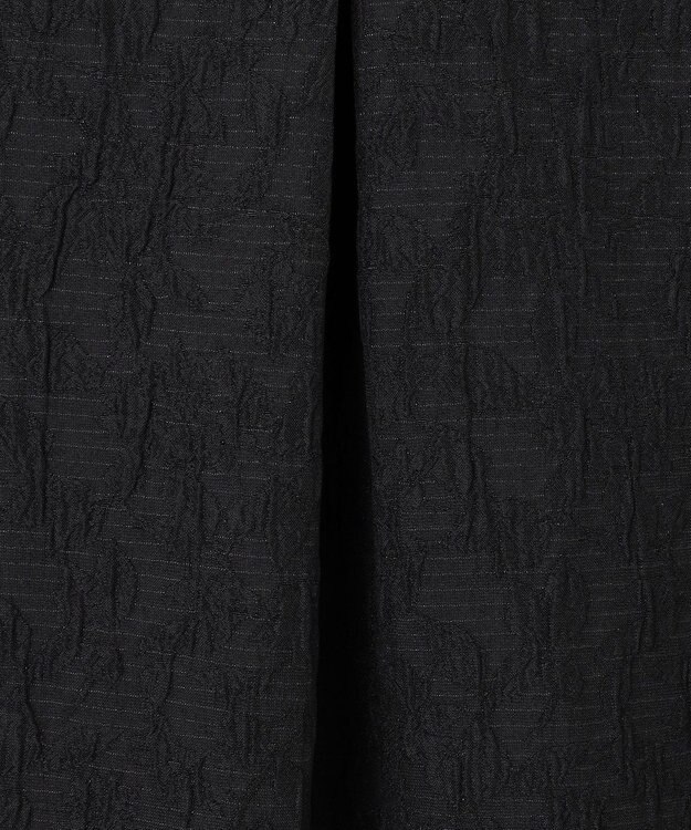 組曲 フラワーラメジャカード ジャンパースカート ブラック系