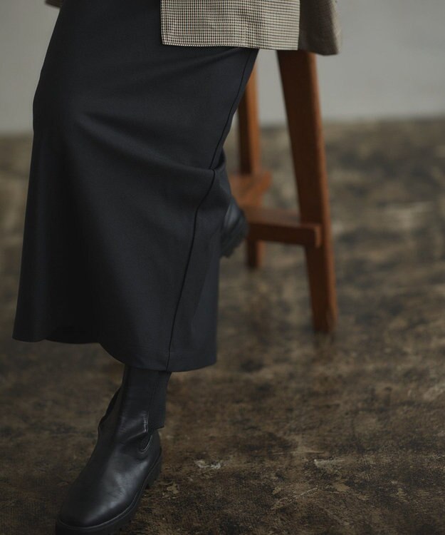 CRAFT STANDARD BOUTIQUE バイアスＩラインスカート Black