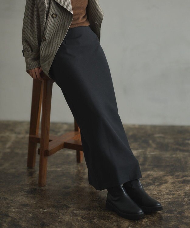 CRAFT STANDARD BOUTIQUE バイアスＩラインスカート Black