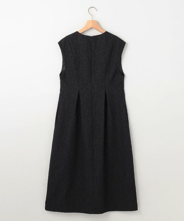 組曲 フラワーラメジャカード ジャンパースカート ブラック系