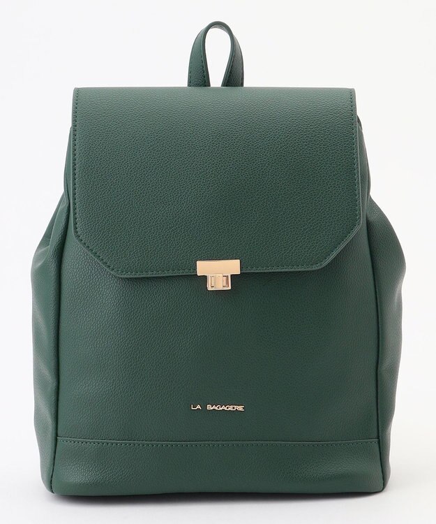 LA BAGAGERIE フロント金具デイリーリュック グリーン