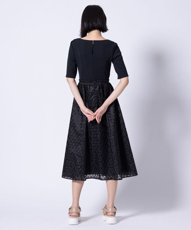 TOCCA 【洗える・消臭】FLOWER OF WINDMILL ドレス ブラック