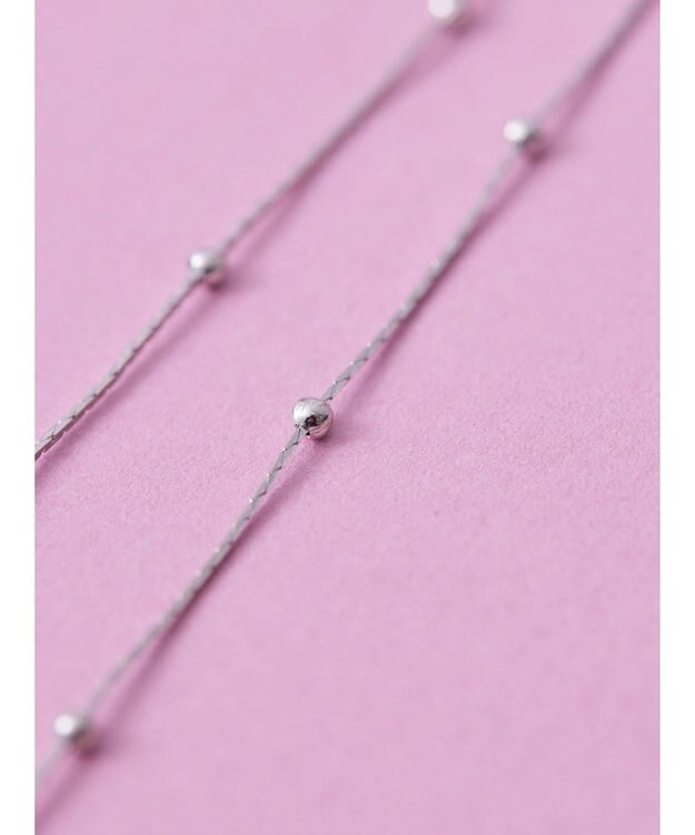 AMERICAN HOLIC ボールスリムチェーンネックレス Silver